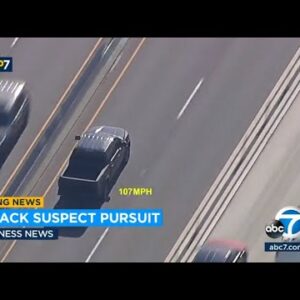 Police chasing carjacking suspect on 91 Freeway come Corona home