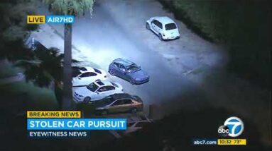 FULL CHASE: Colossal-theft auto suspect leads police on pursuit in LA home