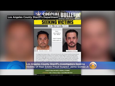 Los Angeles County Sheriff’s Investigators Attempting to assemble Victims Of Accurate Property Fraud Suspect Jaime Gomez