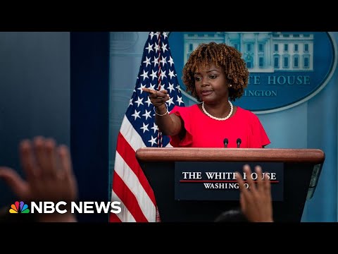 LIVE: White Home holds press briefing | NBC Info